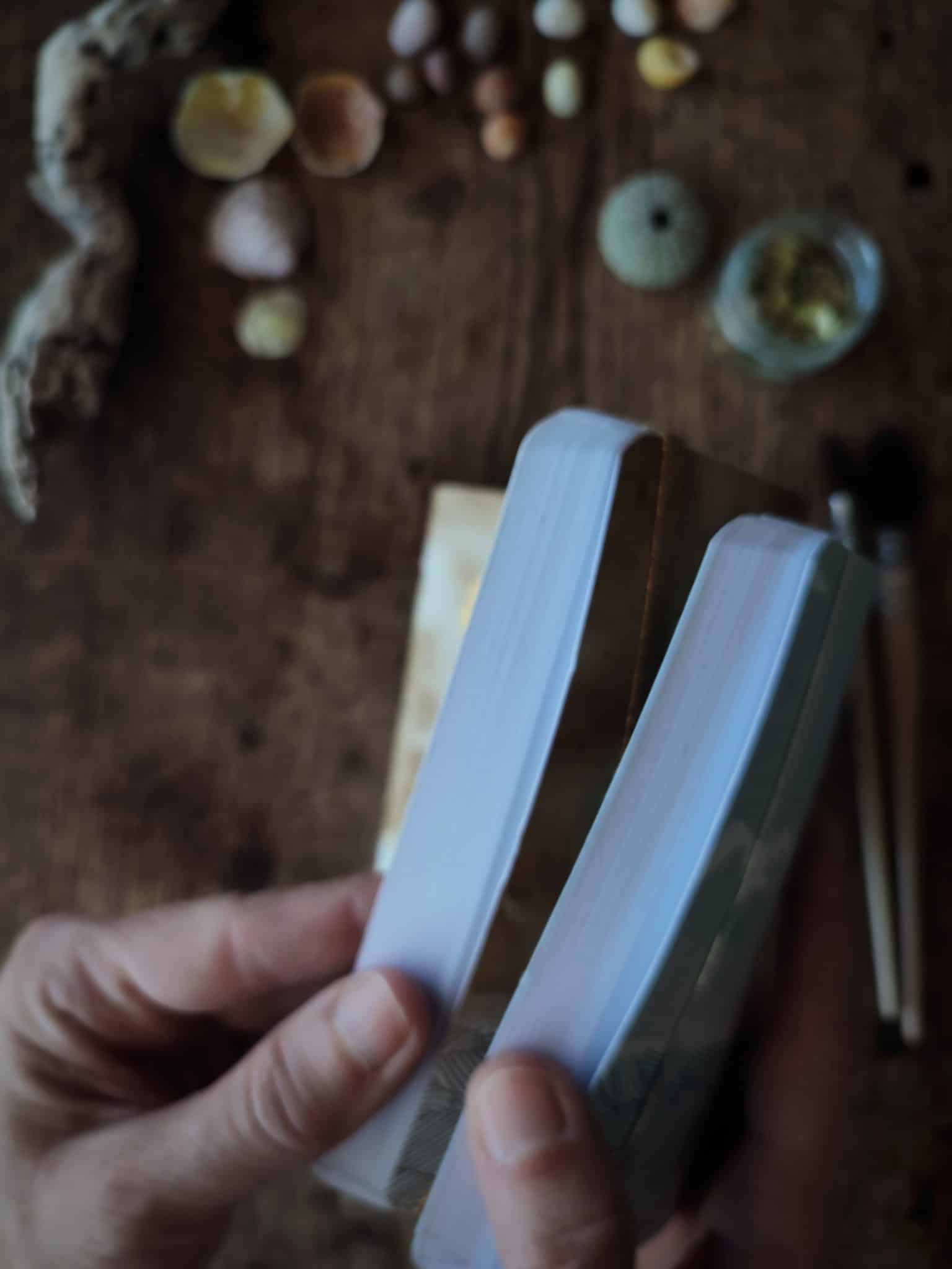 Le bruit des feuilles grand carnet mer carnets artisanaux illustrés