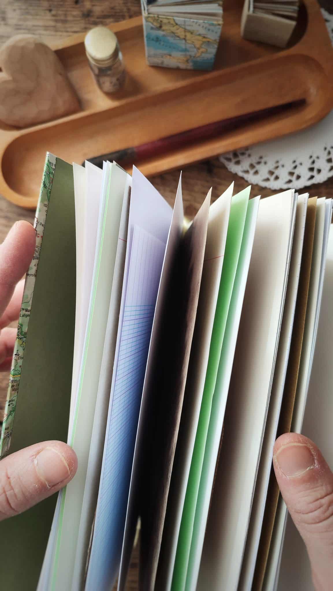 Le bruit des feuilles grand carnet échappées carnets artisanaux illustrés