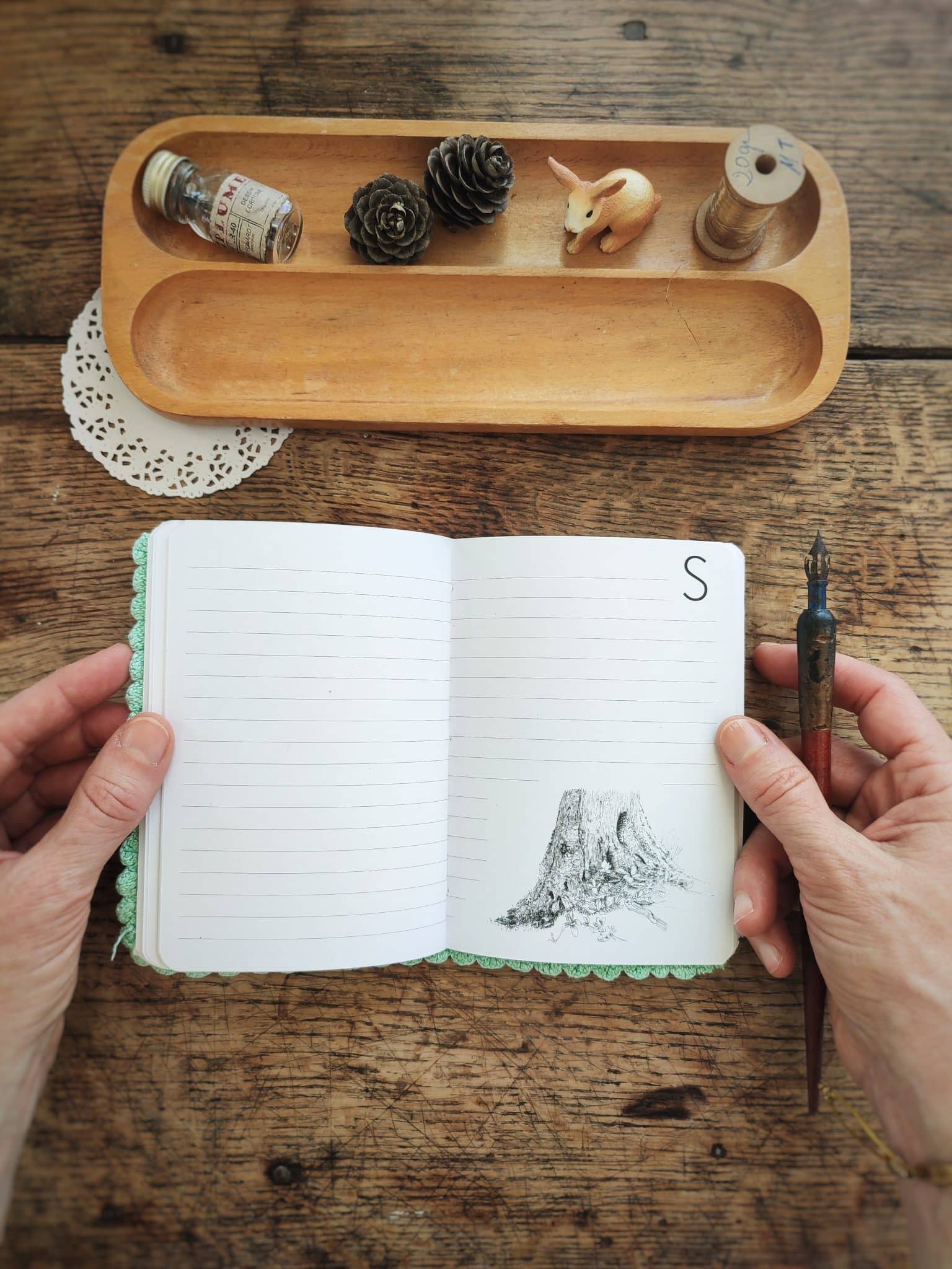 Le bruit des feuilles petit carnet répertoire carnets artisanaux illustrés