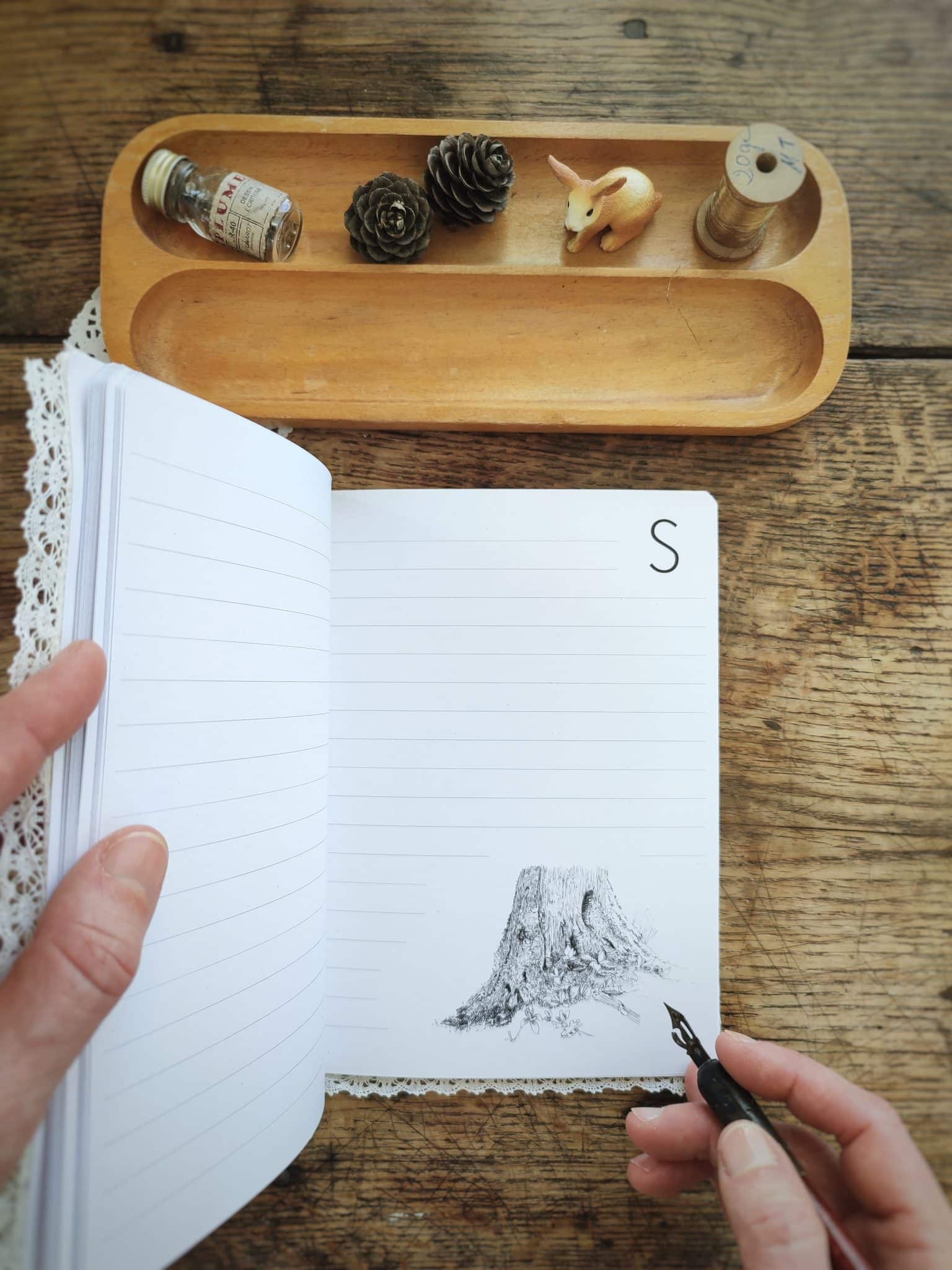 Le bruit des feuilles grand carnet répertoire carnets artisanaux illustrés